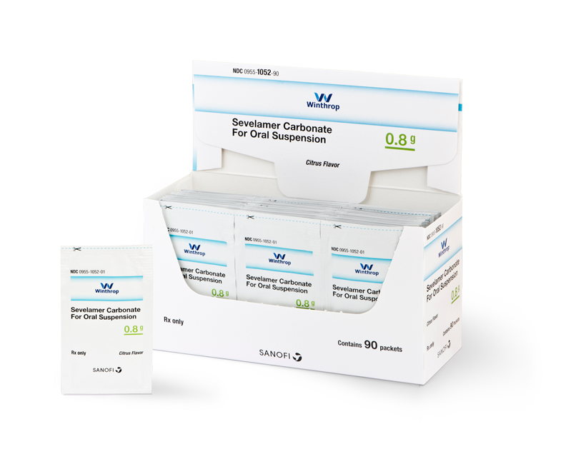 Sevelamer Carbonate Powder Packets 0.8 g Sevelamer Carbonate Powder Packets 0.8 g - Brand Equivalent: Renvela® (sevelamer carbonate powder packets)
