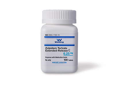 Zolpidem Tartrate Extended-Release C-IV 6.25 mg  - Brand Equivalent: Ambien CR® (zolpidem tartrate extended release)