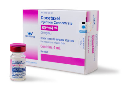 Docetaxel Injection Concentrate 80 mg/4 mL - Brand Equivalent: Taxotere® (docetaxel) injection concentrate